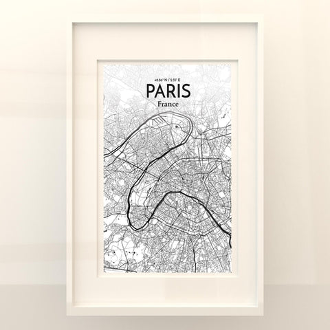 Paris City Map Poster – Detailed Art Print of Paris, France for Home Decor, Office Decor, Travel Art, and Unique Gifts