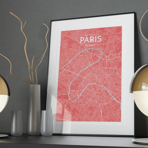 Paris City Map Poster – Detailed Art Print of Paris, France for Home Decor, Office Decor, Travel Art, and Unique Gifts