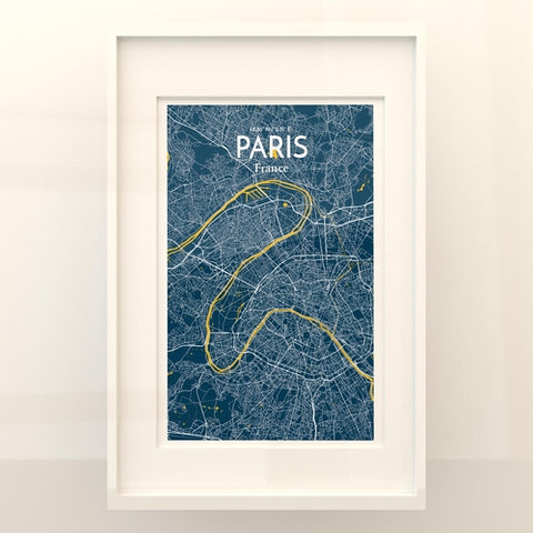 Paris City Map Poster – Detailed Art Print of Paris, France for Home Decor, Office Decor, Travel Art, and Unique Gifts