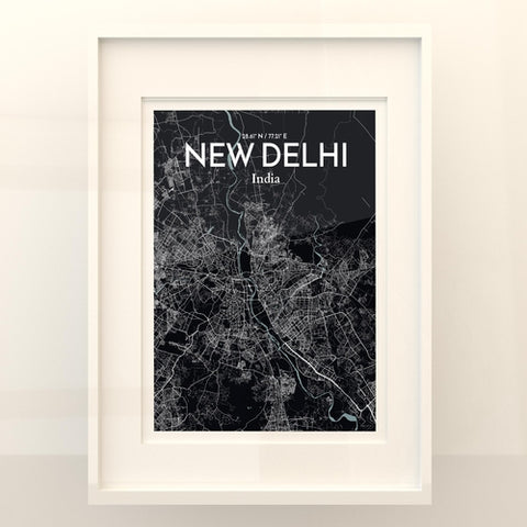 New Delhi City Map Poster – Detailed Art Print of New Delhi, India City Map Art for Home Decor, Office Decor, and Unique Gifts