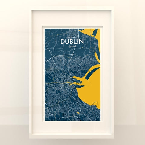 Dublin City Map Poster – Detailed Art Print of Dublin, Ireland for Home Decor, Office Decor, Travel Art, and Unique Gifts