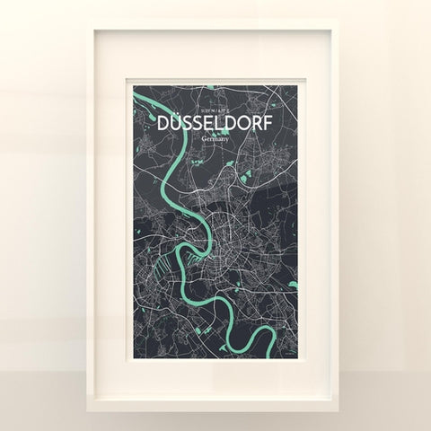 Dusseldorf City Map Poster – Detailed Art Print of Dusseldorf, Germany for Home Decor, Office Decor, Travel Art, and Unique Gifts