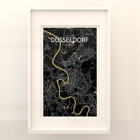 Dusseldorf City Map Poster – Detailed Art Print of Dusseldorf, Germany for Home Decor, Office Decor, Travel Art, and Unique Gifts