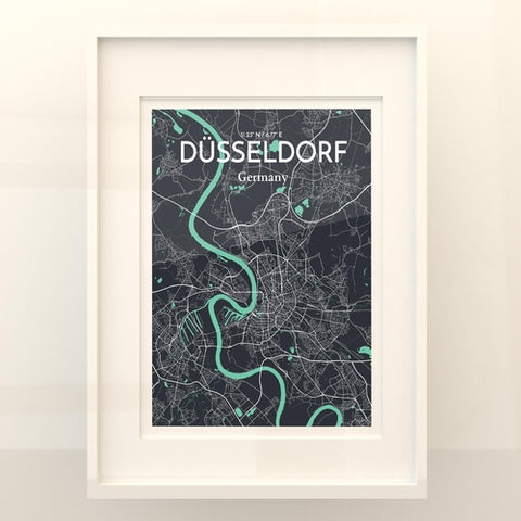 Dusseldorf City Map Poster – Detailed Art Print of Dusseldorf, Germany for Home Decor, Office Decor, Travel Art, and Unique Gifts