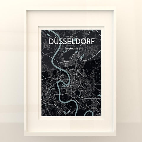 Dusseldorf City Map Poster – Detailed Art Print of Dusseldorf, Germany for Home Decor, Office Decor, Travel Art, and Unique Gifts