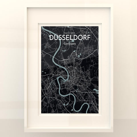 Dusseldorf City Map Poster – Detailed Art Print of Dusseldorf, Germany for Home Decor, Office Decor, Travel Art, and Unique Gifts