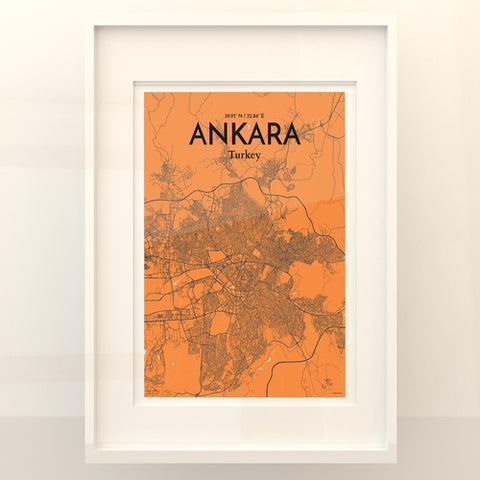 Ankara City Map Poster – Detailed Art Print of Ankara, Turkey for Home Decor, Office Decor, Travel Art, and Unique Gifts