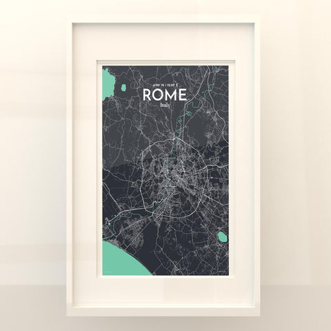 Rome City Map Poster – Detailed Art Print of Rome Italy, Italian City Map Art for Home Decor, Office Decor, and Unique Gifts