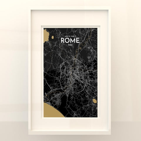 Rome City Map Poster – Detailed Art Print of Rome Italy, Italian City Map Art for Home Decor, Office Decor, and Unique Gifts