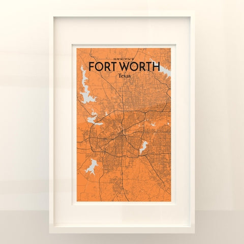 Fort Worth City Map Poster – Detailed Art Print of Fort Worth, Texas for Home Decor, Office Decor, Travel Art, and Unique Gifts