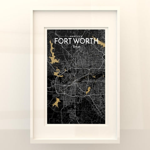 Fort Worth City Map Poster – Detailed Art Print of Fort Worth, Texas for Home Decor, Office Decor, Travel Art, and Unique Gifts