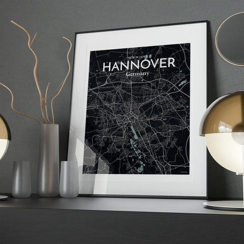 Hannover City Map Poster – Detailed Art Print of Hannover, Germany for Home Decor, Office Decor, Travel Art, and Unique Gifts