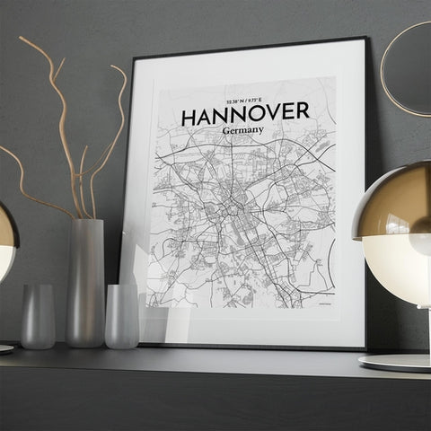 Hannover City Map Poster – Detailed Art Print of Hannover, Germany for Home Decor, Office Decor, Travel Art, and Unique Gifts