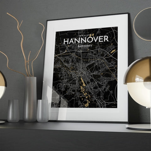 Hannover City Map Poster – Detailed Art Print of Hannover, Germany for Home Decor, Office Decor, Travel Art, and Unique Gifts