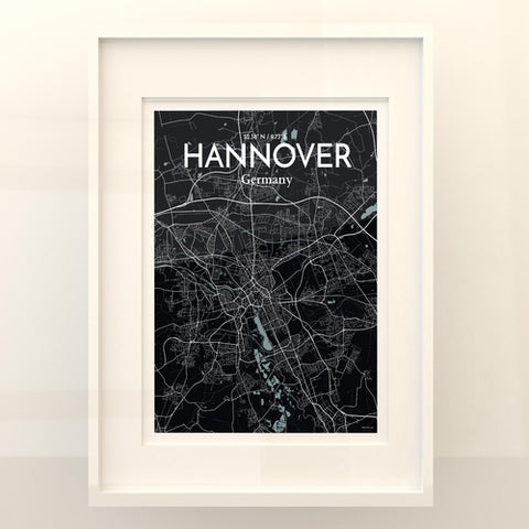 Hannover City Map Poster – Detailed Art Print of Hannover, Germany for Home Decor, Office Decor, Travel Art, and Unique Gifts