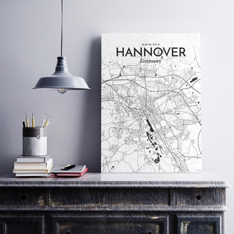 Hannover City Map Poster – Detailed Art Print of Hannover, Germany for Home Decor, Office Decor, Travel Art, and Unique Gifts