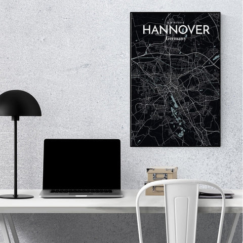 Hannover City Map Poster – Detailed Art Print of Hannover, Germany for Home Decor, Office Decor, Travel Art, and Unique Gifts