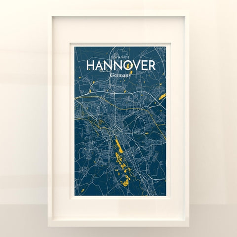 Hannover City Map Poster – Detailed Art Print of Hannover, Germany for Home Decor, Office Decor, Travel Art, and Unique Gifts