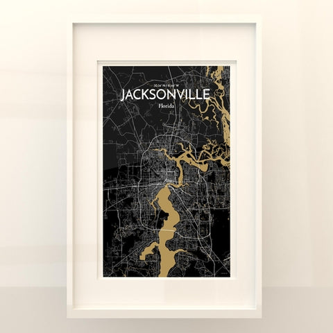 Jacksonville City Map Poster – Detailed Art Print of Jacksonville, Florida for Home Decor, Office Decor, Travel Art, and Unique Gifts