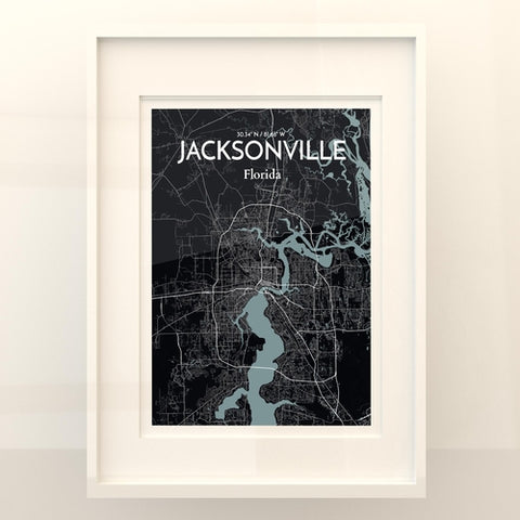 Jacksonville City Map Poster – Detailed Art Print of Jacksonville, Florida for Home Decor, Office Decor, Travel Art, and Unique Gifts