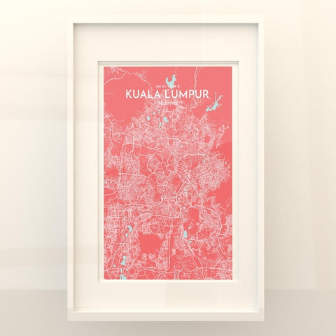 Kuala Lumpur City Map Poster – Detailed Art Print of Kuala Lumpur, Malaysia for Home Decor, Office Decor, Travel Art, and Unique Gifts