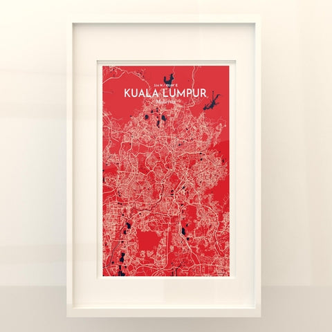 Kuala Lumpur City Map Poster – Detailed Art Print of Kuala Lumpur, Malaysia for Home Decor, Office Decor, Travel Art, and Unique Gifts