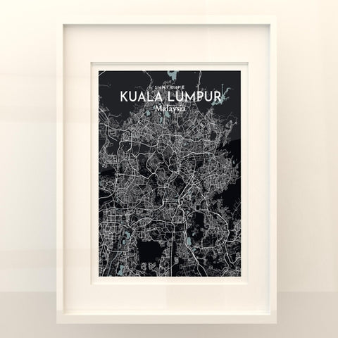 Kuala Lumpur City Map Poster – Detailed Art Print of Kuala Lumpur, Malaysia for Home Decor, Office Decor, Travel Art, and Unique Gifts