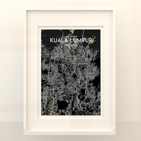 Kuala Lumpur City Map Poster – Detailed Art Print of Kuala Lumpur, Malaysia for Home Decor, Office Decor, Travel Art, and Unique Gifts