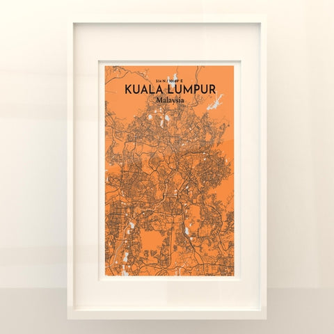 Kuala Lumpur City Map Poster – Detailed Art Print of Kuala Lumpur, Malaysia for Home Decor, Office Decor, Travel Art, and Unique Gifts