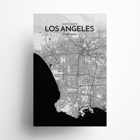 Los Angeles City Map Poster – Detailed Art Print of Los Angeles, California for Home Decor, Office Decor, Travel Art, and Unique Gifts