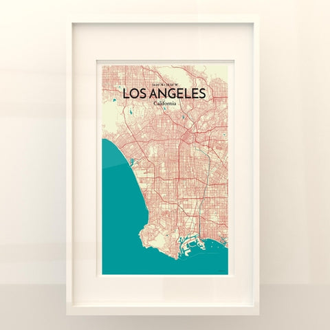 Los Angeles City Map Poster – Detailed Art Print of Los Angeles, California for Home Decor, Office Decor, Travel Art, and Unique Gifts