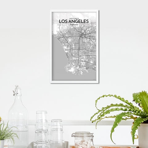 Los Angeles City Map Poster – Detailed Art Print of Los Angeles, California for Home Decor, Office Decor, Travel Art, and Unique Gifts