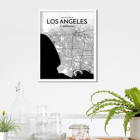 Los Angeles City Map Poster – Detailed Art Print of Los Angeles, California for Home Decor, Office Decor, Travel Art, and Unique Gifts