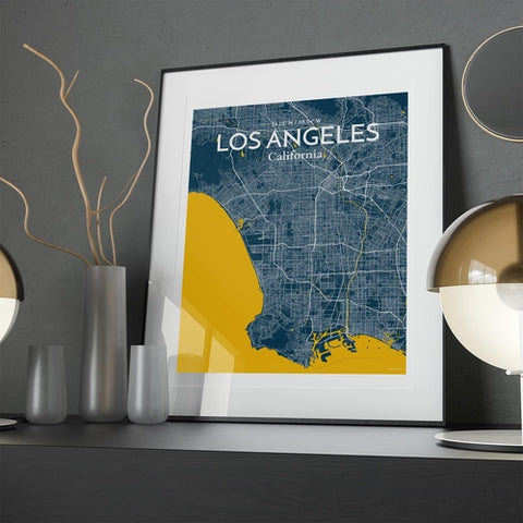 Los Angeles City Map Poster – Detailed Art Print of Los Angeles, California for Home Decor, Office Decor, Travel Art, and Unique Gifts