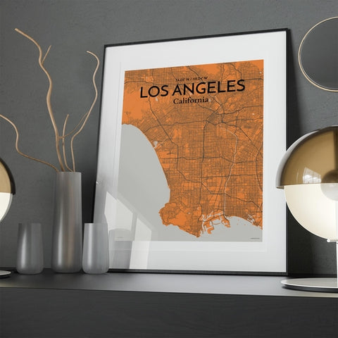 Los Angeles City Map Poster – Detailed Art Print of Los Angeles, California for Home Decor, Office Decor, Travel Art, and Unique Gifts