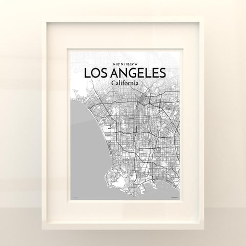 Los Angeles City Map Poster – Detailed Art Print of Los Angeles, California for Home Decor, Office Decor, Travel Art, and Unique Gifts