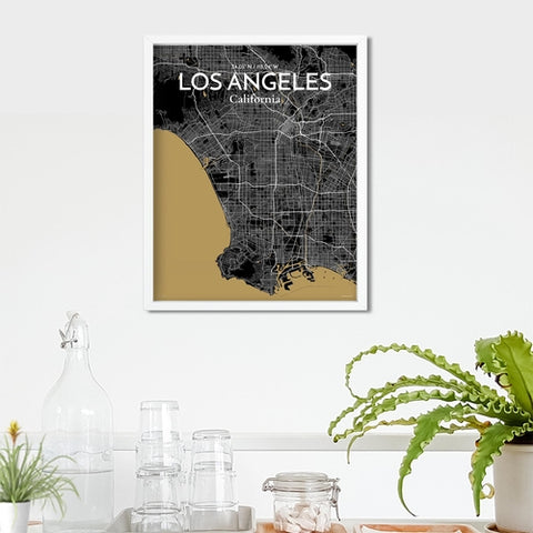 Los Angeles City Map Poster – Detailed Art Print of Los Angeles, California for Home Decor, Office Decor, Travel Art, and Unique Gifts