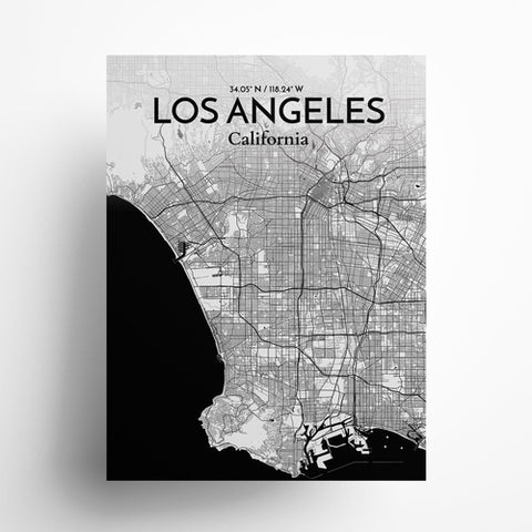 Los Angeles City Map Poster – Detailed Art Print of Los Angeles, California for Home Decor, Office Decor, Travel Art, and Unique Gifts