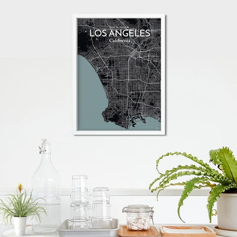 Los Angeles City Map Poster – Detailed Art Print of Los Angeles, California for Home Decor, Office Decor, Travel Art, and Unique Gifts