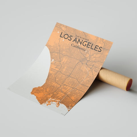 Los Angeles City Map Poster – Detailed Art Print of Los Angeles, California for Home Decor, Office Decor, Travel Art, and Unique Gifts