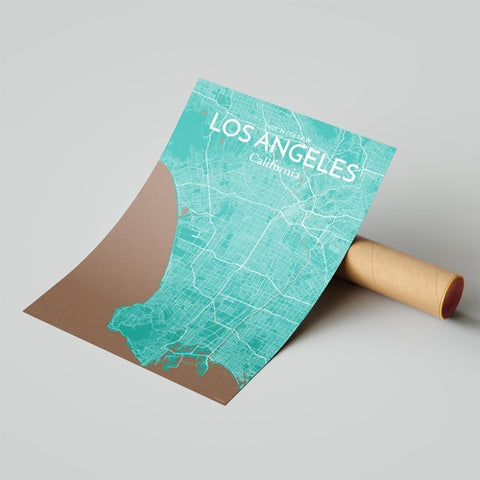 Los Angeles City Map Poster – Detailed Art Print of Los Angeles, California for Home Decor, Office Decor, Travel Art, and Unique Gifts