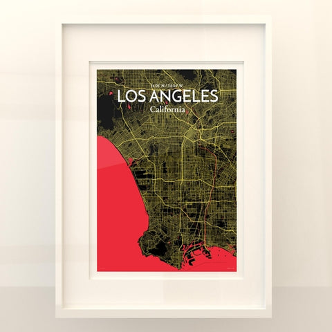 Los Angeles City Map Poster – Detailed Art Print of Los Angeles, California for Home Decor, Office Decor, Travel Art, and Unique Gifts