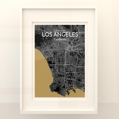 Los Angeles City Map Poster – Detailed Art Print of Los Angeles, California for Home Decor, Office Decor, Travel Art, and Unique Gifts