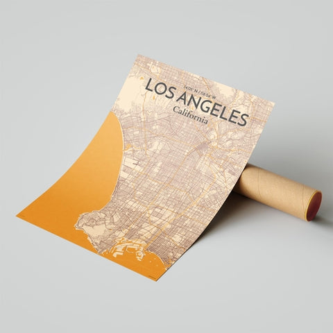 Los Angeles City Map Poster – Detailed Art Print of Los Angeles, California for Home Decor, Office Decor, Travel Art, and Unique Gifts