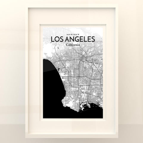 Los Angeles City Map Poster – Detailed Art Print of Los Angeles, California for Home Decor, Office Decor, Travel Art, and Unique Gifts