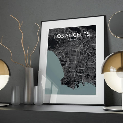 Los Angeles City Map Poster – Detailed Art Print of Los Angeles, California for Home Decor, Office Decor, Travel Art, and Unique Gifts