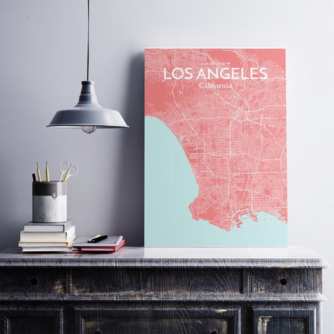 Los Angeles City Map Poster – Detailed Art Print of Los Angeles, California for Home Decor, Office Decor, Travel Art, and Unique Gifts