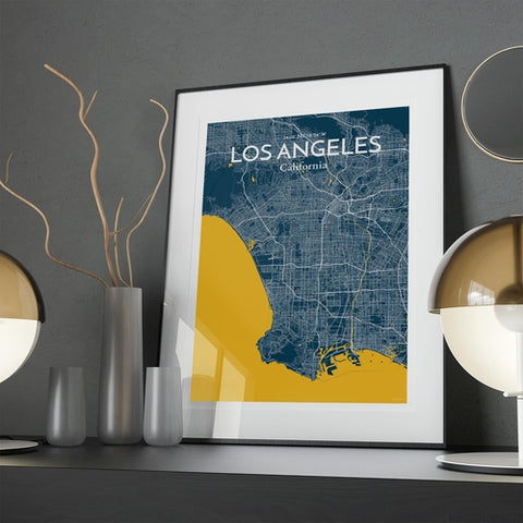 Los Angeles City Map Poster – Detailed Art Print of Los Angeles, California for Home Decor, Office Decor, Travel Art, and Unique Gifts