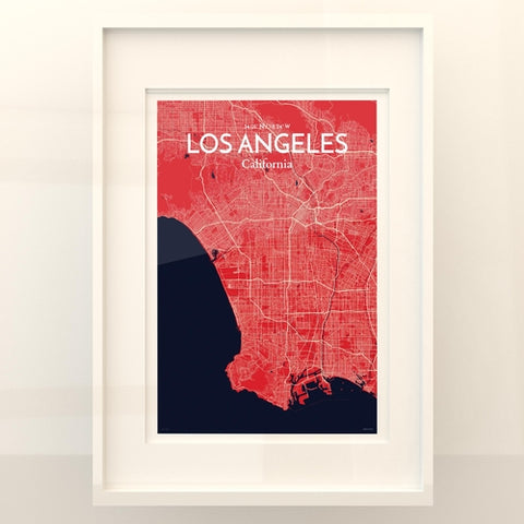 Los Angeles City Map Poster – Detailed Art Print of Los Angeles, California for Home Decor, Office Decor, Travel Art, and Unique Gifts