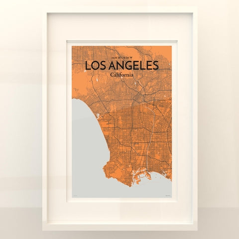 Los Angeles City Map Poster – Detailed Art Print of Los Angeles, California for Home Decor, Office Decor, Travel Art, and Unique Gifts